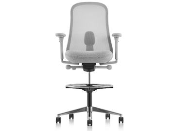LINO - Swivel ergonomic office stool with castors by Herman Miller - view 2